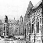 A droite, une des chapelles de la collégiale (chapelle Poillot)